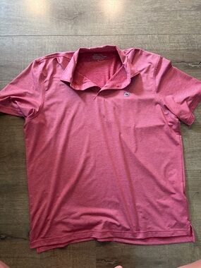 vineyard vines Men’s Heathered Red Polo Shirt